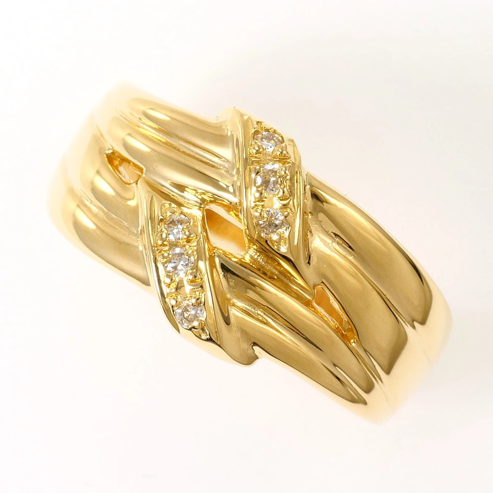 VINTAGE 18k Gold Diamond Ring